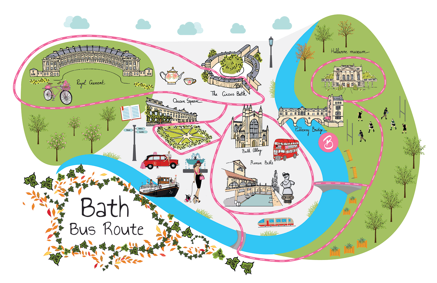 Baker Bus Bath Route Map - The Millennial Runaway - A Travel Blog for Busy ...