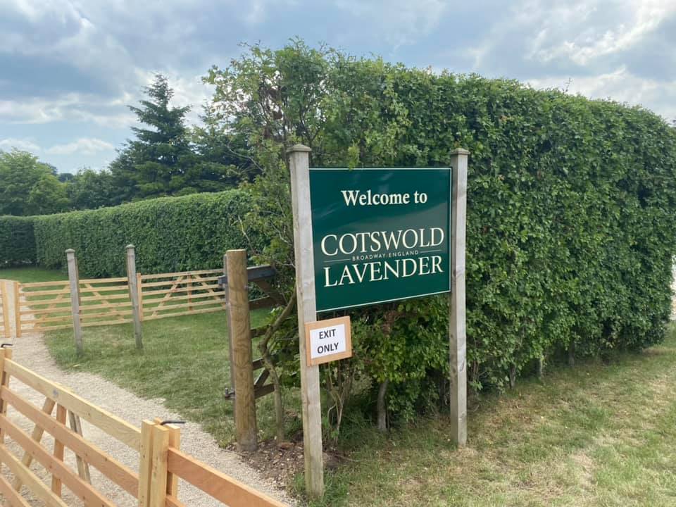 Entrance to Cotswold Lavender